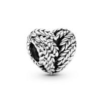 Pandora kviečių varpos širdelės pakabukas Unisex papuošalas Sidabrinis 797618 Silver,F
