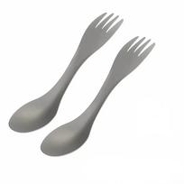 Titanium Spork 2-in-1 Spoon Ultralight Cookware Portable Fork Knife Outdoor Camping Picnic Travel Eco-Friendly Flatware