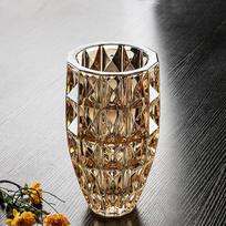 Kristalinio Stiklo Vaza Prabangi Aukšto Stiliaus Skaidri Vandens Gėlių Kompozicijos Ornamentai Svetainės Namų Švelni Dekoracija Vaza skaidri
