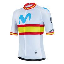 Movistar Dviračių Džersio Komplektas Vasarinis Trumpomis Rankovėmis Kvėpuojantis Vyriškas MTB Dviračio Dviračių Drabužiai Maillot Ropa Ciclismo Uniforma S