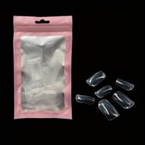 60 vnt. Polygel nagų pirštų galiukų priauginimo formelės, pilnos dangos, daugkartinio naudojimo akrilinių nagų galiukai, dvigubos nagų formelės pirštams, „pasidaryk pats“ manikiūro nagų įrankis