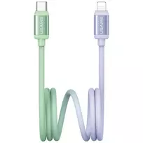 USAMS SJ757 data transfer and charging cable | USB-C to Lightning | 30W | 1.2m | green