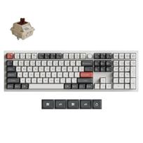 Klaviatūra Keychron Q6 Ultra (Balta) - Keychron Silk POM Brown Switches