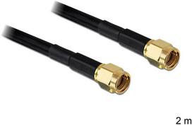 Delock antenos kabelis RP-SMA kištukas > RP-SMA kištukas LMR195 2 m