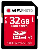 Atminties kortelė „AgfaPhoto“ SDHC kortelė 32GB didelės spartos, 10 klasės UHS I