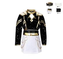 Rumi Zoey Mira Cosplay Kostiumas Juodas Auksinis Blizgus Vienodas Apranga Moteriai Vaikams Helovino Kostiumai Kid 140