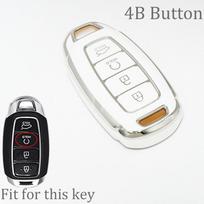 For Hyundai Grandeur Encino I30 Ix35 Kona Solaris Azera Santa  Elantra Accent Fe 3/4/5 Buttons Tpu Car Key Case Cover Shell Fob
