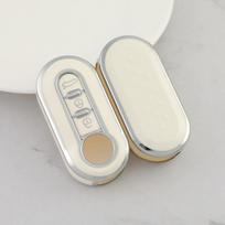 Fashion Car Key Case Cover For Fiat 500 Ducato Panda 500L Punto Lancia Musa For Citroen For Citroen Car Keyring Luxury Leather