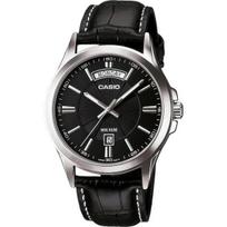 CASIO analog quartz mens wristwatch MTP-1381L-1AV black overseas model black