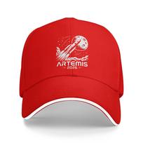 Artemis II Launch to The Moon Sandwich Baseball Caps Classic Polyester Launch Mission Sun Cap Unisex Women Workouts Adjustable Hat Adjustable