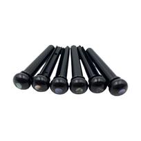 6Pcs Guitar Bridge Saddles Nut Acoustic Guitar Bridge Pins Replacement String Pegs Guitar Accessories Easy to Use