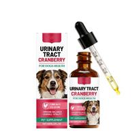Urinary Tract Cranberry Supplement for Dogs 60ml Dropper Bottle Daily Pet Health Support Immune Balance Overall Vitality Chicken Flavor One Size