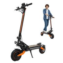 iScooter W12 Elektriniai paspirtukai 3000W Dvigubas variklis 52V25AH Baterija 70KM/H Greitis Visureigių E-paspirtukas 11  Sulankstomas Escooter Programėlė W12 juoda