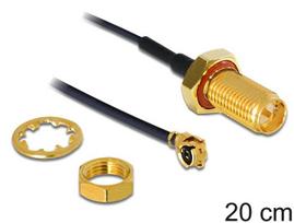 Delock I-PEX – RP-SMA, 0,2 m (88746)
