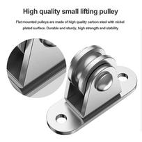 2/4Pcs Bearing Silent Wheel with Mounting Screws and Expansion Pulley Block Kit Wall-Mounted Pulley Detachable Loading 176 Lb 2Pcs