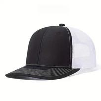 Unisex Mesh Trucker Cap Breathable Sun Hat with Slightly Curved Brim Baseball Cap for All One Size