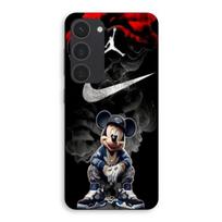Case For Samsung Galaxy S23 Nike mickey jordan Maniacase juoda