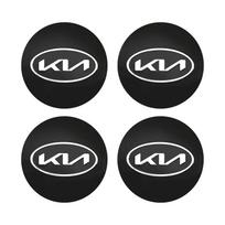 OWXY5 4pcs 3D 56mm Car emblem Wheel hub Center Cap Badge covers sticker Decals Styling accessories For KIA EV6 Sorento Niro Stinger
