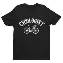Funny Cycling T Shirt CYCOLOGIST Parody Gift For Cyclist Bike Dad Cycle Gift L
