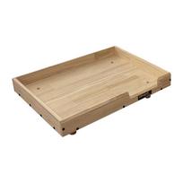 Dog Bed with Chenille Mattress Moisture-Proof Dog House Removable Washable Cover for Small & Large Dogs Solid Wood Pet Furniture (as the picture,M-65x50x10cm)