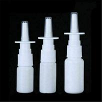 5-20ml Portable Empty Plastic White Nasal Pump Spray Bottles Sprayer Mist Nose Refillable white