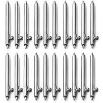 20pcs Quick Release Pins 1.5 1.8mm Diameter Watchband Pin for Smart Watch 18mm 20mm 22mm Strap Spring Bar Band Accessories 20mm&1.8mm sidabras