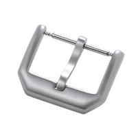 307 Stainless Steel Clasp Lightweight Buckle 16MM 18MM 20MM Genuine Leather Strap Buckle Metal Matte Colour Band Button