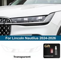 For Lincoln Nautilus 2019-2026 High Gloss Smoke Black Pre-Cut Headlight Protection Film TPU PPF Kit Anti-Scratch Vinyl Wrap Film For 24-26 CLR