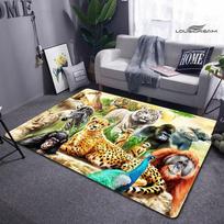 3D gyvūnų atspaudų kilimas vaikų žaidimų kambarys kilimas svetainė miegamasis neslystantis kilimas fotografavimas rekvizitai dovana gimtadienio dovana 40x60cm