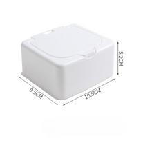 Desktop Storage Box Mini with Lid Pop-up Cotton Swab Cosmetic Cotton Plastic Dustproof Student Clutter Organizer 14*9*3cm balta