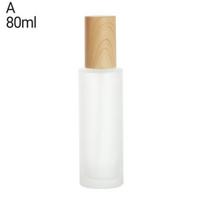 30ml/50ml/80ml/10g/20g/30g Leakproof Multiple Capacities Practical Reusable Frost Travel Cosmetics Bottle Empty Spray Bottle L A beige