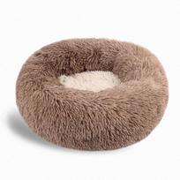 Donut Dog Bed Donut with Ultra-soft Texture Warm Soft Plush Round Pet Bed Soft Winter Warm Plush Donut 40CM
