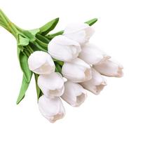 Artificial Fake Flowers Bouquet Floral Wedding Bouquet Party Home Decor One Size balta