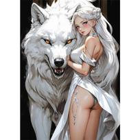 Karštos Seksualios Anime Paplūdimio Merginos Drobės Plakatai ir Spaudiniai Graži Manga Merginos Drobės Tapyba Sienų Meno Paveikslai Namų Kambario Dekorui 21cm×30cm NoFrame