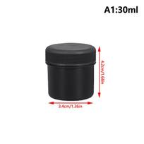 1 vnt. 30–1000 ml balto/juodo plastikinio indelio kaukės indelis kremo indelis maisto laikymo bakelis kosmetikos tuščias konteineris makiažo dėžutė 30ML juoda