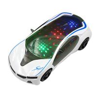 3D superautomobilio stiliaus elektrinis žaislas su ratų lemputėmis ir muzika Dovana vaikams berniukams mergaitėms