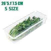 Refrigerator Storage Boxes Scallions Fresh Box Food Container Cold Storage Crisper Sealed Fridge Organiser with Lid Jars S-1PC skaidri