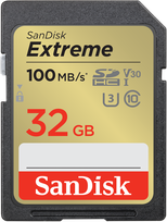 Atminties kortelė SanDisk Extreme SDHC SDSDXVT-032G-GNCI2, 32GB