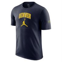 Jordan X NBA bendradarbiavimas Denver Nuggets pagrindiniai drabužiai Patogus minkštas universalus megztinis trumpomis rankovėmis T-shirt vyriški T-shirt juodas HQ1231-419 L