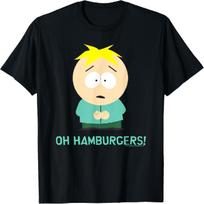 South Park Butters Oh Hamburgers T-Shirt S įvairiaspalvis