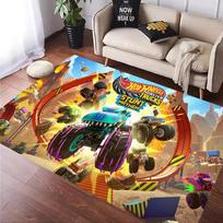 H-Hot Wheels tematikos didelis kilimėlis miegamojo ir svetainės dekoravimui Stilingas zoninis kilimas Ilgas koridorius Prieangis Durų kilimėlis Patvarus 40cm by 60cm