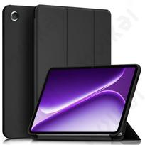 Dėklas OnePlus Pad GO 2 3 2 13.2 12.1 11.6 plonas permatomas galas trijų dalių stovas planšetinio kompiuterio rašiklio įkrovimas automatinis budėjimas/miego režimas OnePlus Pad 3 13.2 juoda