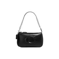 Coach Nolita 19 Large Logo Quilted Zipper Clutch Women handbags Black CJ527-SVDTV Basic Set (Bag+Dust Bag) gray