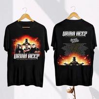 Nauja kolekcija Uriah Heep 2025 m. turas S–3XL Unisex marškinėliai su grafika M