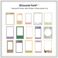 Retro Border & Style Planner Stickers: Past Memories & Present Thoughts DIY Material Pack for Children