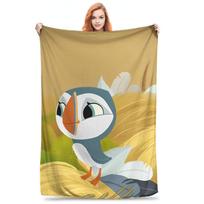 Puffin uola ir nauji draugai animacinis anime pledas daugia dydžių šiltas jaukus pūkuotas metamas pledas sofai, foteliui ir lovai 75x90cm