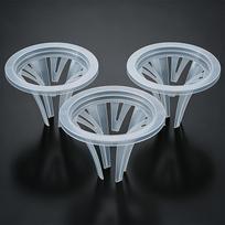 3pcs Small Hydroponic Seedling Pots Portable PP Net Cups For Herbs Vegetables Tulip Bulb Aquaponics Hydroponic Systems