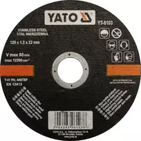 Yato Toya Sa Poland Pjovimo diskas metalui | 125x1.2x22,23 (YT-6103)