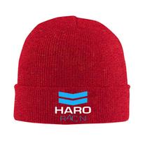 Haro Racn Bluewhite Old School Bmx Warm Knitted Cap Winter Knit Bonnet Hat Skullies Beanies Hip Hop Caps for Unisex One Size
