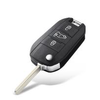 Automobilio raktas Peugeot 208 2008 301 308 508 5008 Rcz Citroen C-Elysee C4-Cactus priekinio žibinto vidurinis nuotolinio valdymo raktas korpusas